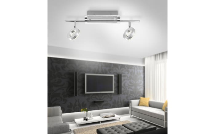 LED-Deckenleuchte Sileda, aluminium matt, 2-flammig, 55 cm-03