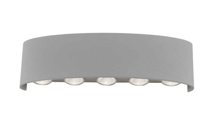 LED-Wandleuchte Carlo, silber, 10-flammig, 27 cm-01