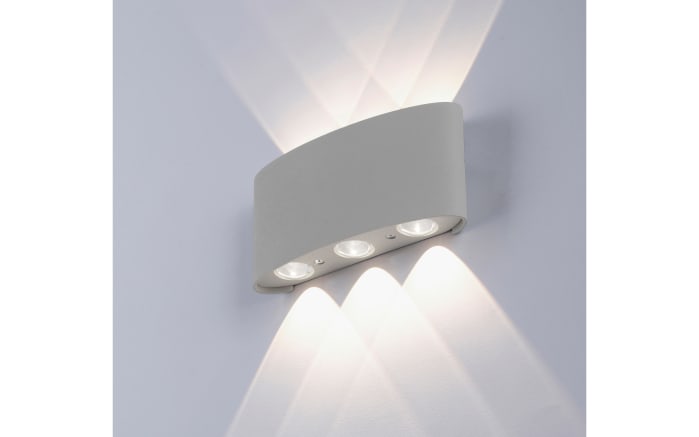 LED-Wandleuchte Carlo, silberfarbig, 6-flammig, 17 cm-03