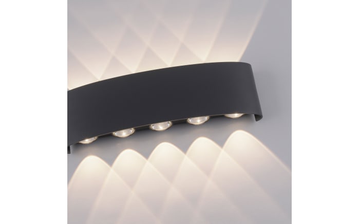 LED-Wandleuchte Carlo, anthrazit, 10-flammig, 27 cm-07