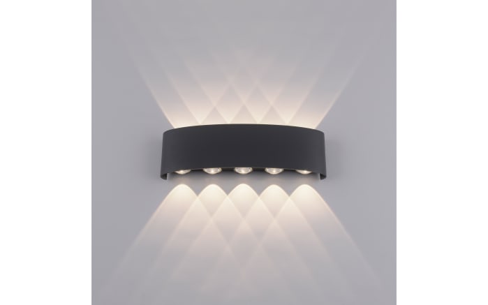 LED-Wandleuchte Carlo, anthrazit, 10-flammig, 27 cm-05
