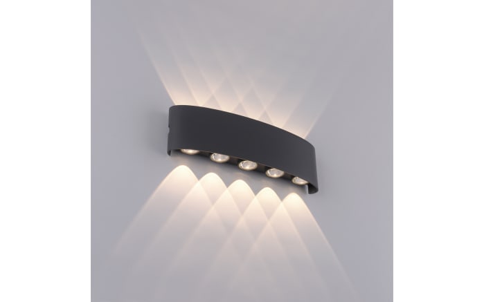 LED-Wandleuchte Carlo, anthrazit, 10-flammig, 27 cm-06