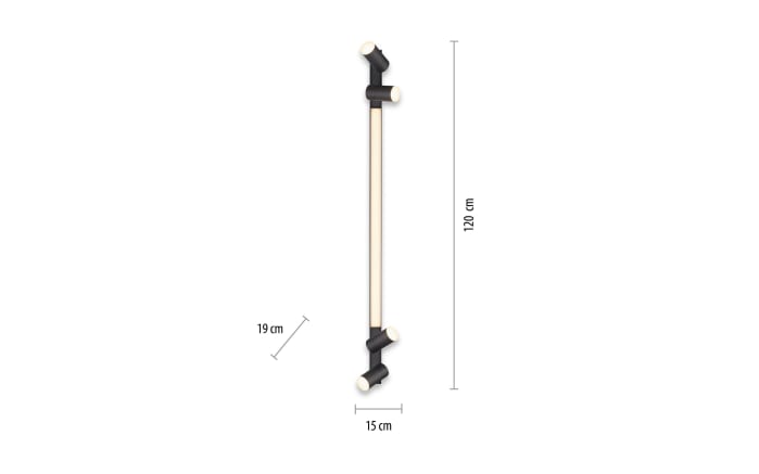 LED-Deckenleuchte Pure-Lines, anthrazit, 120 cm-04