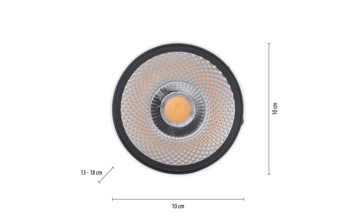 LED-Deckenleuchte Pure-Nola, schwarz, 15 cm-03