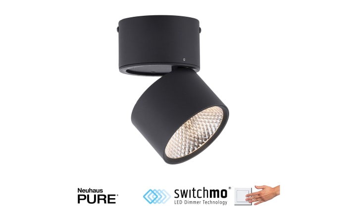 LED-Deckenleuchte Pure-Nola, schwarz, 15 cm-06