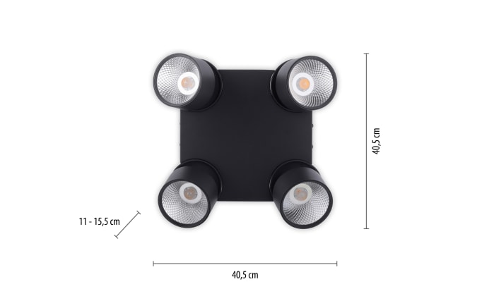 LED-Deckenleuchte Pure-Nola, schwarz, 29 cm-04