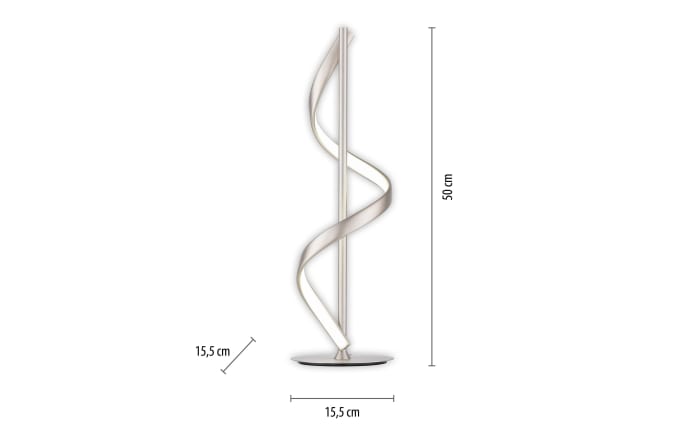 LED-Tischleuchte Q-Swing, Stahlfarbig, 50 cm-02