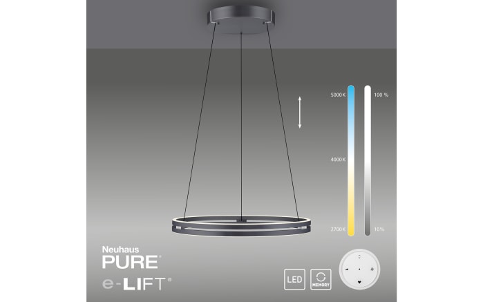 LED-Pendelleuchte Pure E-Clipse, grau, 240 cm-08