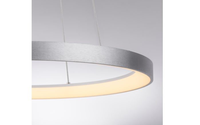 LED-Pendelleuchte Hoop, aluminium, inkl. Höhenverstellung -08