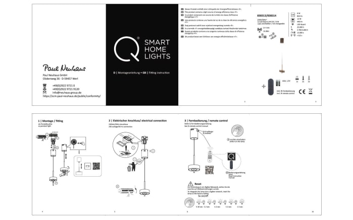 LED-Pendelleuchte Q-Rotate, dunkelbraun, inkl. Smarthomefunktion-09