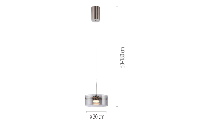 LED-Pendelleuchte Mondo Karena, stahlfarbig, 1-flammig, inkl. Memoryfunktion-02