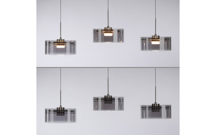LED-Pendelleuchte Mondo Karena, stahlfarbig, 3-flammig, inkl. Memoryfunktion-06