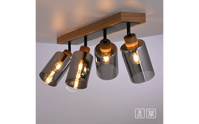 Deckenleuchte Monika, holz, 4-flammig-07