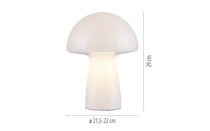 Tischleuchte Fungo, weiß, 21,5 cm-02