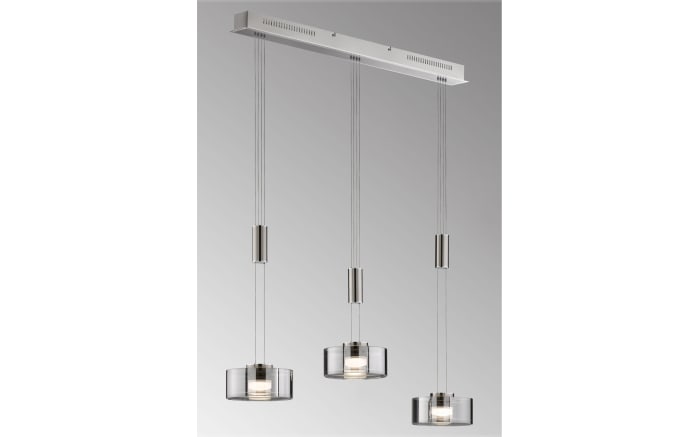 LED-Pendelleuchte Lavin, nickel matt/rauch, 3-flammig-02