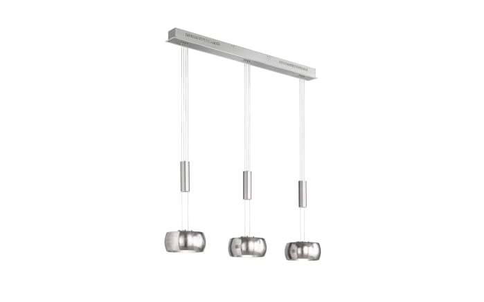 LED-Pendelleuchte Colette, nickel matt/chrom, 3-flammig, 100 cm-01