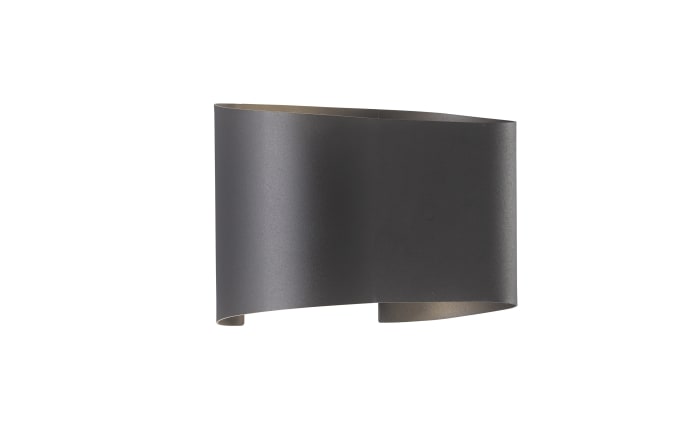 LED-Wandleuchte Wall IP44, schwarz matt, 18 x 12 cm-01