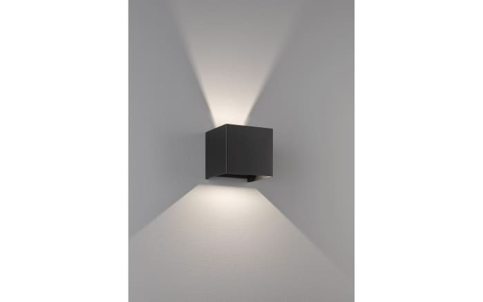 LED-Wandleuchte Wall IP44, schwarz matt, 10 cm-02