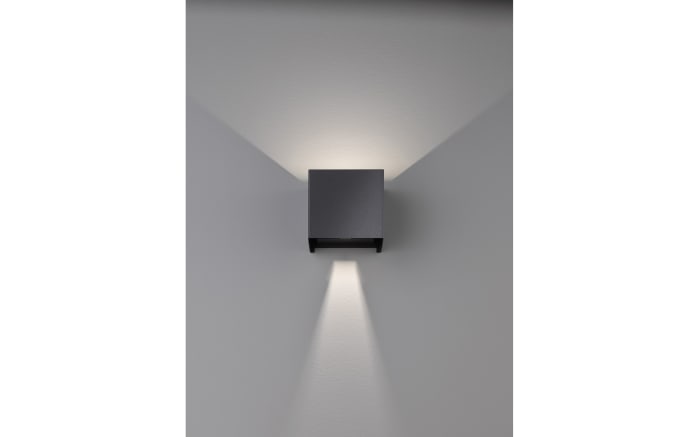 LED-Wandleuchte Wall IP44, schwarz matt, 10 cm-05