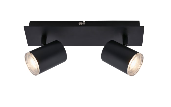 LED-Deckenleuchte Banyo, schwarz, 2-flammig, 29 cm-01