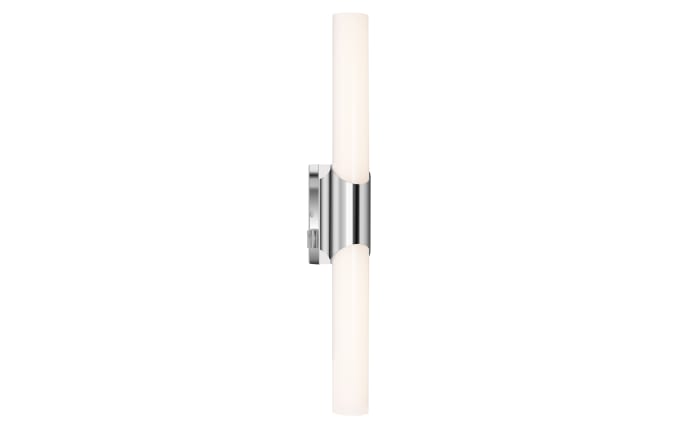 LED-Wandleuchte Klak, chromfarbig/weiß, 47 cm-01