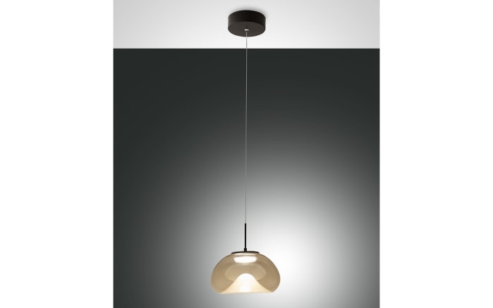 LED-Pendelleuchte Brena, cognac, 1-flammig, 22 cm, inkl. CCT Steuerung-02