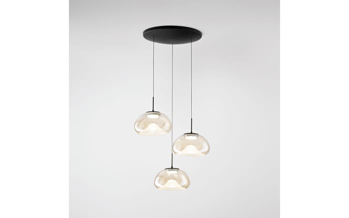 LED-Pendelleuchte Brena, cognac, 3-flammig, 35 cm, inkl. CCT Steuerung-02