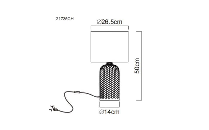 Tischleuchte Sofia, beige-05