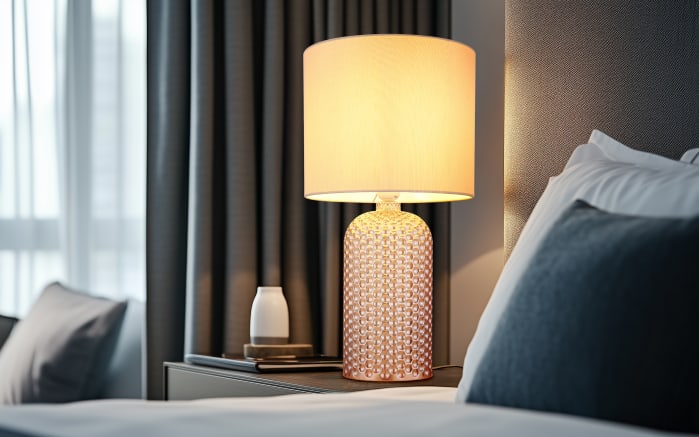 Tischleuchte Sofia, beige-06