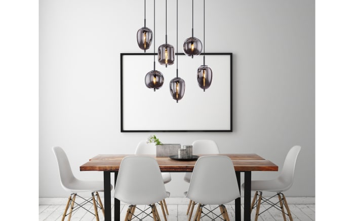 Pendelleuchte Blacky, schwarz, 6-flammig, 80 cm-04