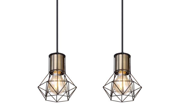 Pendelleuchte Priska, schwarz, 4-flammig, 72 cm-06