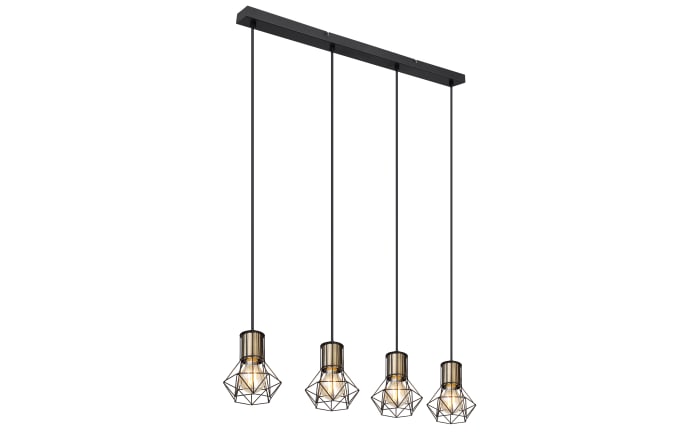 Pendelleuchte Priska, schwarz, 4-flammig, 72 cm-02