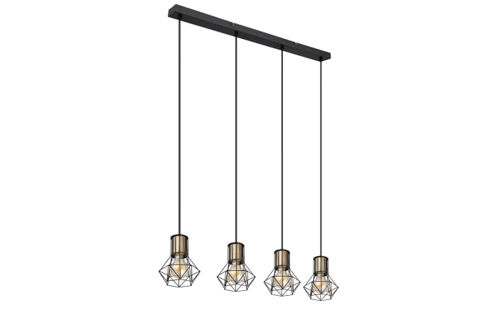 Pendelleuchte Priska, schwarz, 4-flammig, 72 cm-03