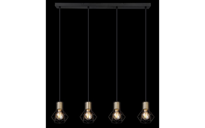 Pendelleuchte Priska, schwarz, 4-flammig, 72 cm-04