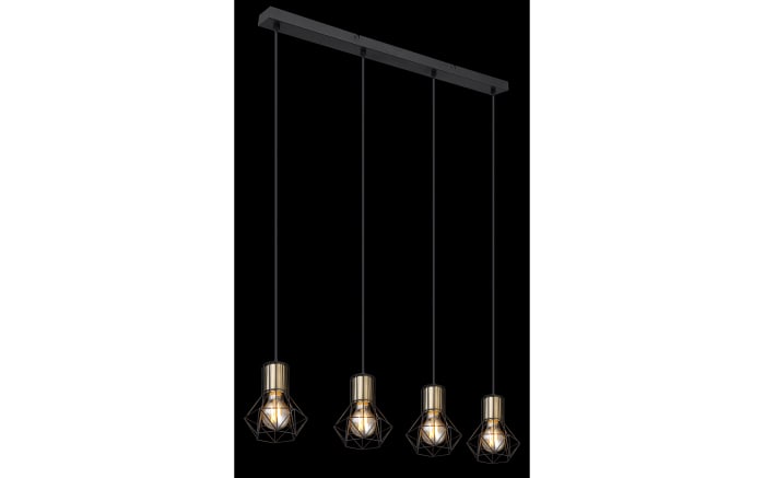Pendelleuchte Priska, schwarz, 4-flammig, 72 cm-05