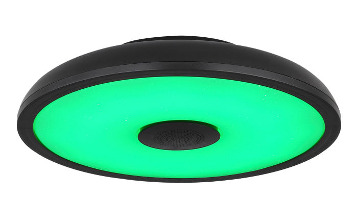 LED-Lautsprecher-Deckenleuchte Raffy RGB IP44 in schwarz, 28 cm online bei  Hardeck kaufen