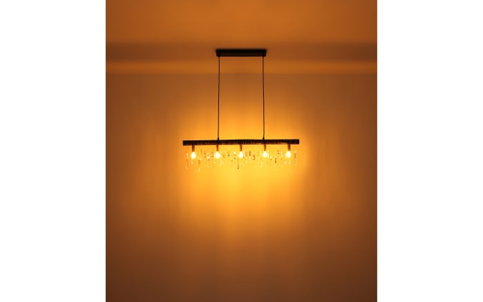 Pendelleuchte Kira I, schwarz/goldfarbig, 90 cm-07