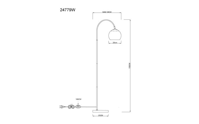Stehleuchte Benno, weiß-05
