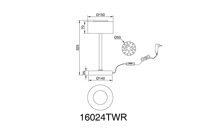 LED-Tischleuchte Belinda, weiß/rauchfarbig-06