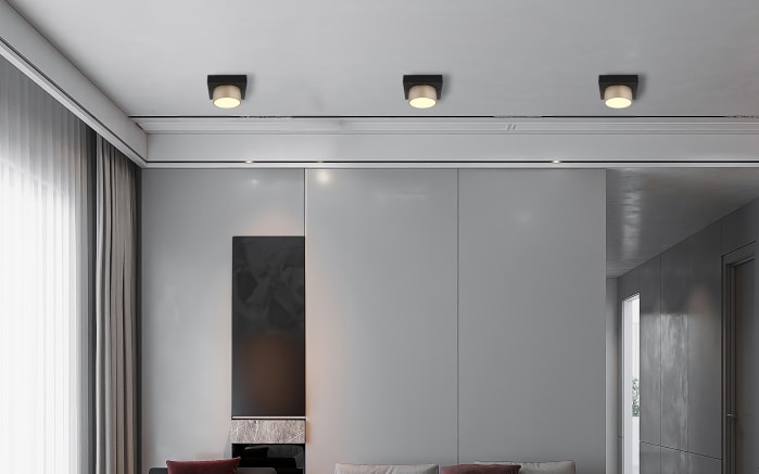 LED-Deckenleuchte Raymond, schwarz/goldfarbig-05