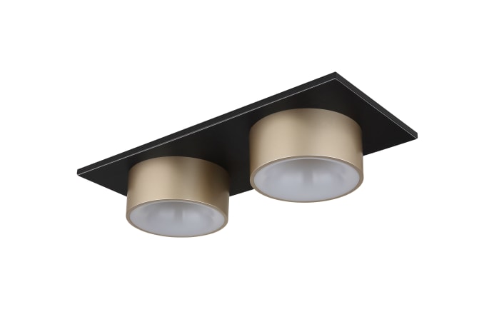 LED-Deckenleuchte Raymond, schwarz/goldfarbig-01