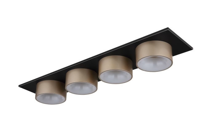 LED-Deckenleuchte Raymond, schwarz/goldfarbig-01