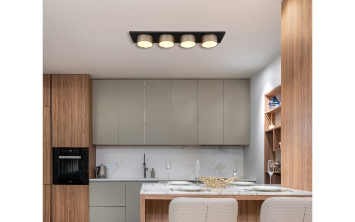 LED-Deckenleuchte Raymond, schwarz/goldfarbig-05