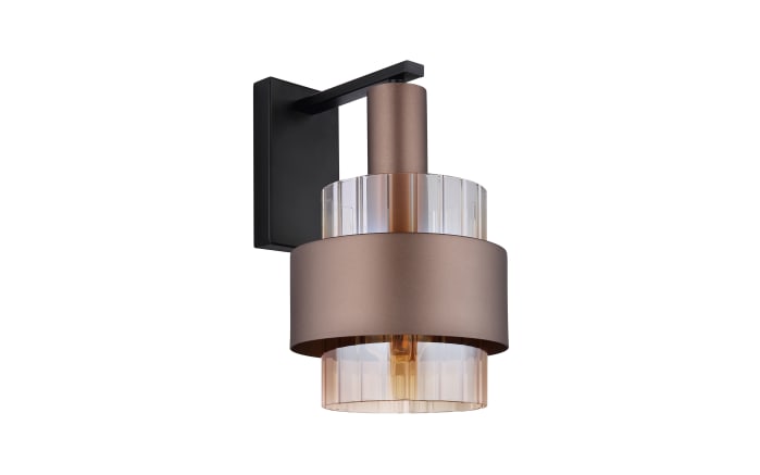Wandleuchte Milley, schwarz/bronze-01
