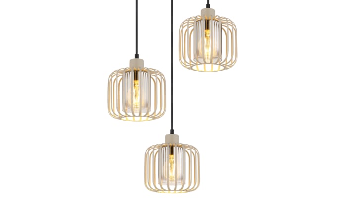 Pendelleuchte Alfred, sandfarbig, 3-flammig-03