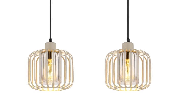 Pendelleuchte Alfred, sandfarbig, 4-flammig-04