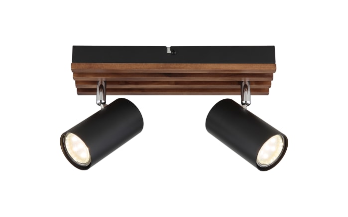 Deckenleuchte Kayden, dunkelbraun/schwarz, 2-flammig-03