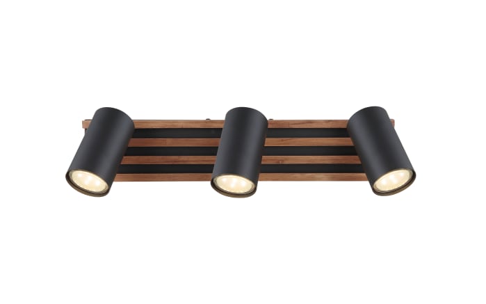 Deckenleuchte Kayden, dunkelbraun/schwarz, 3-flammig-03