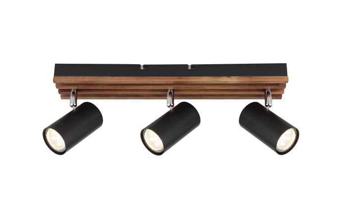 Deckenleuchte Kayden, dunkelbraun/schwarz, 3-flammig-02