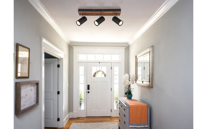 Deckenleuchte Kayden, dunkelbraun/schwarz, 3-flammig-06